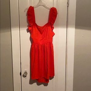 Red Mini Sun Dress from Shein